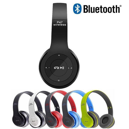 Noise Cancelling Wireless Headphones Bluetooth 5 earphone headset with Mic Hot - Aimall