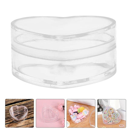 20pcs Heart Shaped Plastic Gift Packaging Boxes for Candy Jewelry and Favors