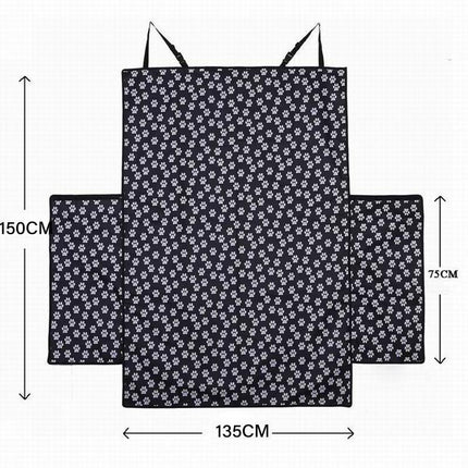 Pet Boot Car Seat Cover Hammock Nonslip Dog Puppy Cat Waterproof Rear Large - Aimall