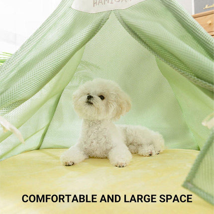 Breathable Dog Tent Kennel Small Pet Bed Spring Summer Cat House Pet Supplies