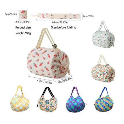 Large Foldable Eco-Friendly Shopping Bag Reusable Thickened Portable Travel Tote
