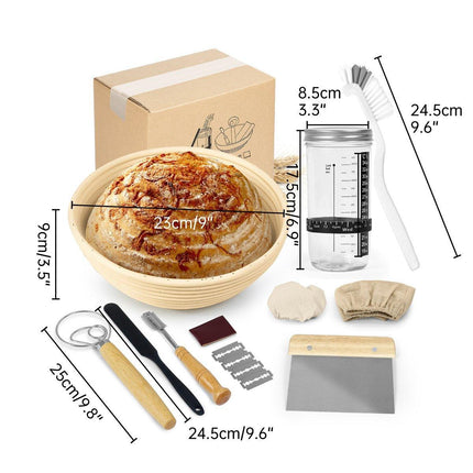 Leaved Dough Fermentation Basket Baking Set DIY Accessories for Homemade Bread