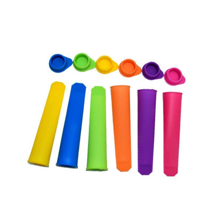 8PCS Silicone Ice Block Moulds/Ice Cream Molds/Icy Pole Jelly Pop Popsicle Maker - Aimall
