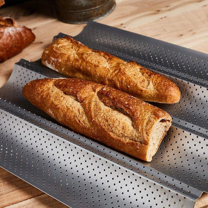 Non-stick French Baguette Pan Bread Baking Mould Loaves Mold Cooking Steel Tray