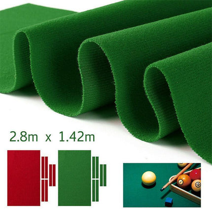 7Pcs Worsted Billiard Snooker Pool Table Cover Cloth W/ Felt Strip Heavy Duty 7FT - Aimall