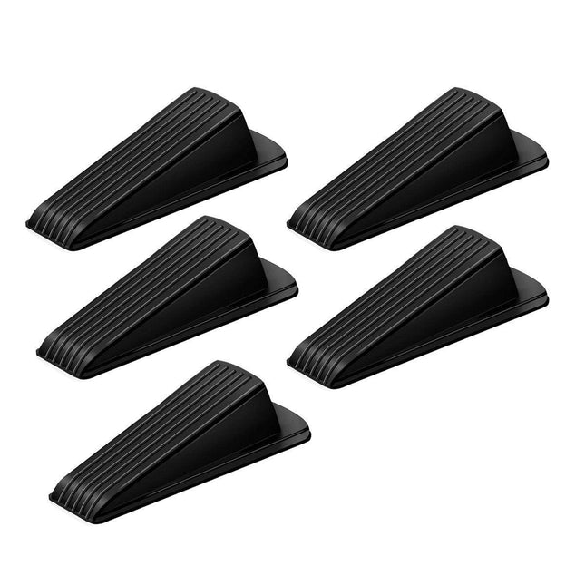 5PCS Anti-Theft Door Stopper Safety Block Plug Household Door Stop Wedge Set