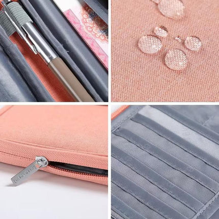 Waterproof Passport Holder Travel Document Wallet RFID Bag Family Case Organizer S - Aimall