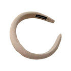 Ladies Headband Padded Hairband Wide Sponge Hair Hoop Solid Colour Accessories - Aimall