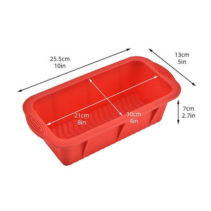 High Temperature Resistant Rectangular Silicone Cake Mold Baking Pan for Kitchen
