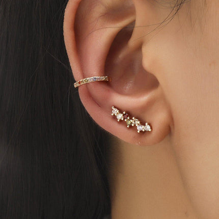 Simple Ear Clips No Piercing Stud Earrings Set Non Pierced Fashion Jewellery