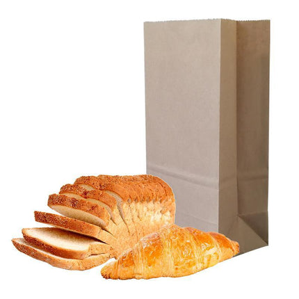 100PCS 4Styles Vintage Brown Kraft Paper Bags Food Bread Candy Favor Wedding Party Aimall