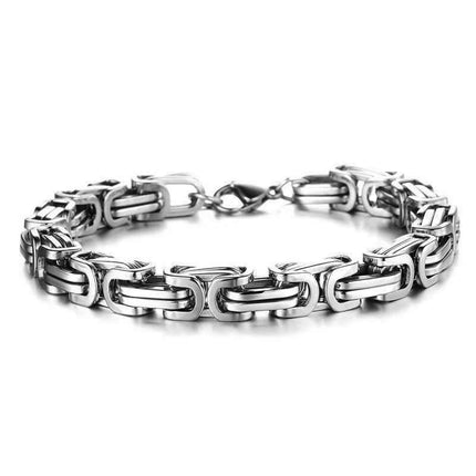 Chic Titanium Steel Masculine Bracelet Lobster Claw Buckle for Men & Boys - Aimall