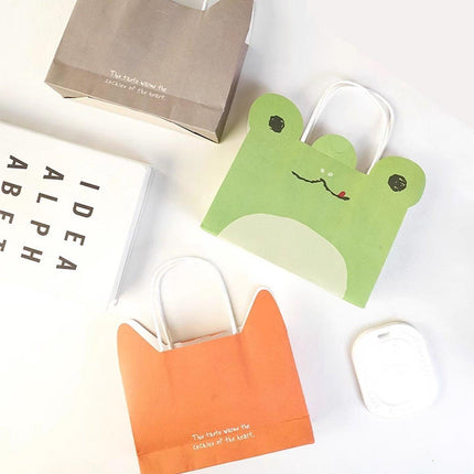 20PCS Cute Animal Shaped Gift Bags Kraft Paper Candy Bags Party Favour Tote Bags