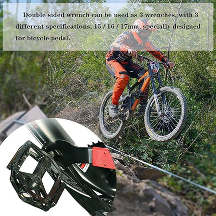 Durable Bicycle Pedal Removal Tool 15mm 16mm 17mm Bike Repair Uphold Wrench Tool