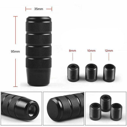 Manual Aluminum Car Gear Stick Shift Knobs Black Shifter Knob Lever Universal - Aimall