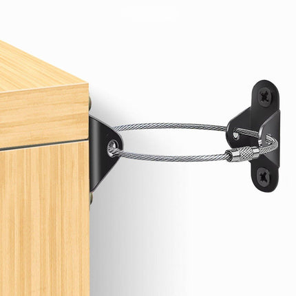 10 Sets Furniture Anti-Tip Wall Straps Kit for Bookshelf Dresser Cabinet