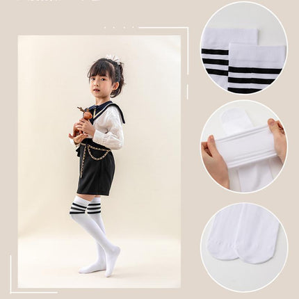 Children's Mid-high Socks Over The Knee Long Tube Football Socks Cotton Socks - Aimall