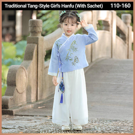 Hanfu Spring Autumn Costume Set for Boys and Girls Chinese Traditional Outfit