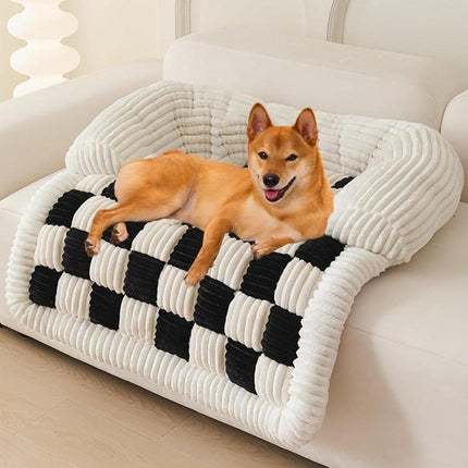 Checkerboard Pet Dog Kennel Mat Comfortable Cushion for Dogs and Puppies Bedding