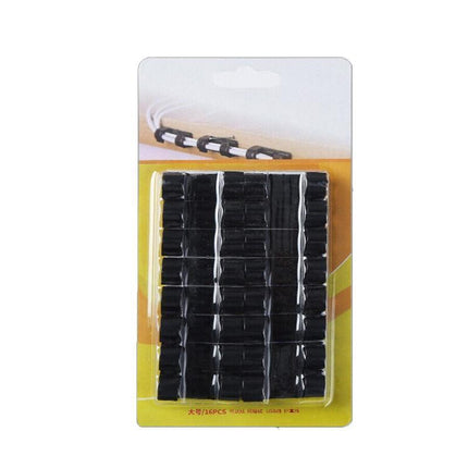 16PCS Cable Clips Management Holder Cord Wire Line Organizer Self-Adhesive L - Aimall