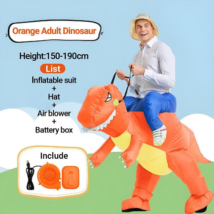 Inflatable Dinosaur Rider Costume Dinosaur Suit for Party and Halloween Cosplay