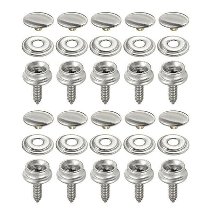 62Pcs Stainless Steel Canvas To Screw Press Stud Snap Kit Boat Cover Oz Stock - Aimall