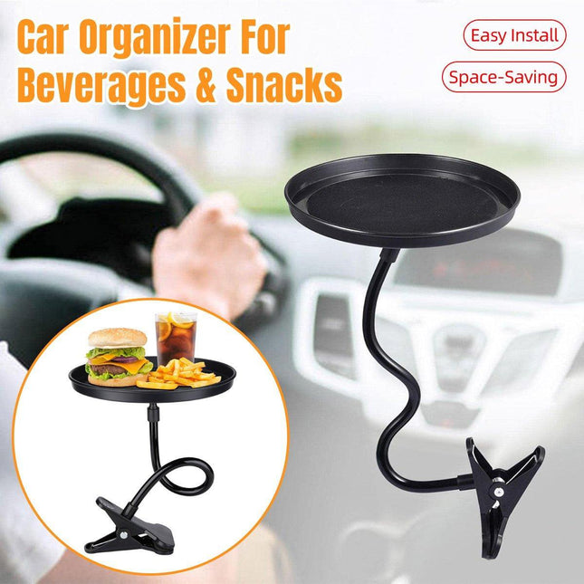 Adjustable Car Plate Tray Holder Multifunctional Food Table for Vehicle Interior