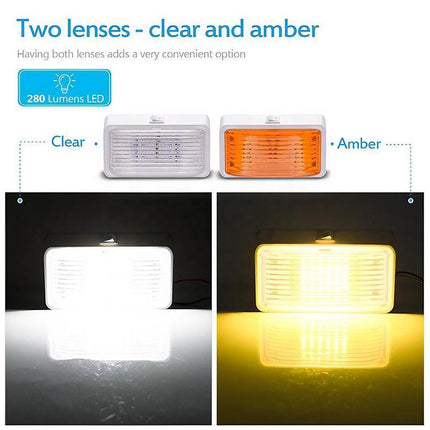 1x LED Awning Light W/ Switch for Caravan Annexe, Jayco Camper Trailer Exterior - Aimall