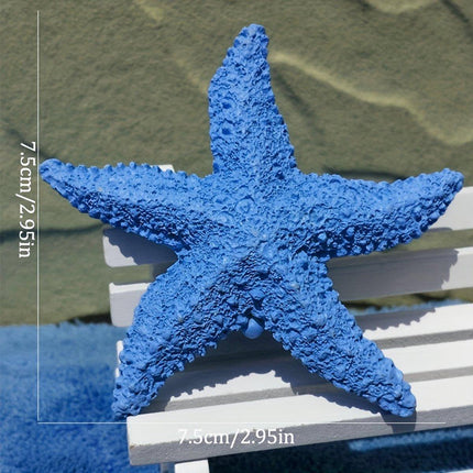4X Aquarium Resin Starfish Decoration FishTank Marine Simulation Micro Landscape
