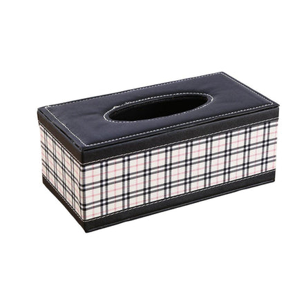 High-End PU Leather Tissue Box Holder for Hotel Home Office Decor Elegant Design