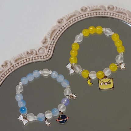 Cute Cartoon Style Beaded Bracelet Kawaii Fashion Student Friendship Jewelry AU - Aimall