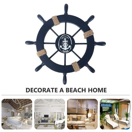 27cm Hanging Wooden Rudder Decorative Ornament Wall Decor Beach Home Decor
