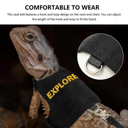 Lizard Clothing with Lead Rope Outdoor Climbing Pet Harness Comfortable Design