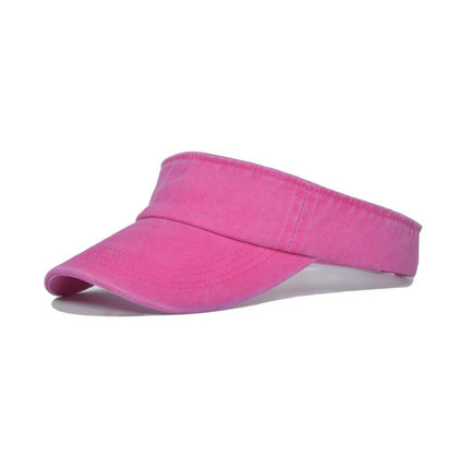 Unisex Summer Denim Sun Visor Cap Breathable Washed Running Hat UV Protection