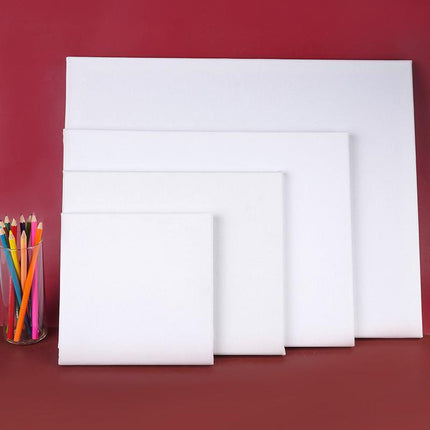5x Artist Blank Stretched Canvas Canvases Art Large White Range Oil Acrylic Wood - Aimall