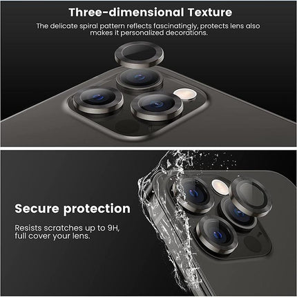 For iPhone 13/13 Mini Metal Camera Lens Glass Screen Protector - Aimall
