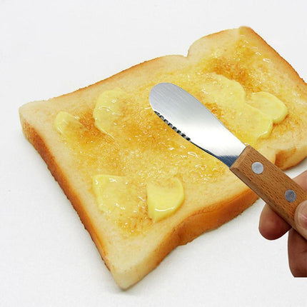2x Sandwich Spreader Butter Knife Scraper Cheese Slicer Stainless Steel Spatula - Aimall
