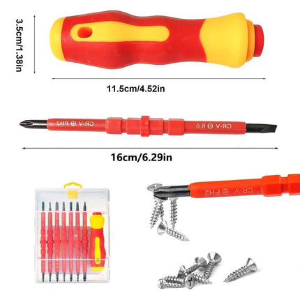 7Pcs Insulated Screwdriver Set Electrical Maintenance Kit Professional Tools
