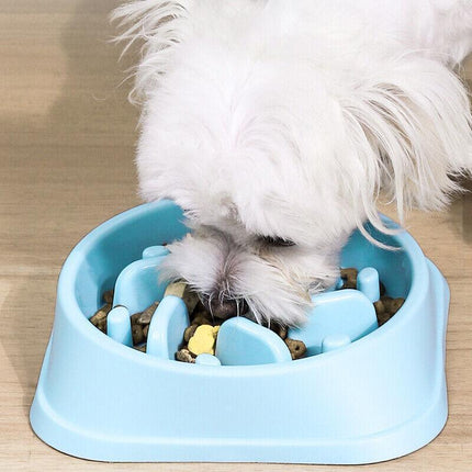 Dog-Bowl Dishes Slow-Feeder Large Pet-Eat Dogs Food-Nonslip Interactive Large - Aimall