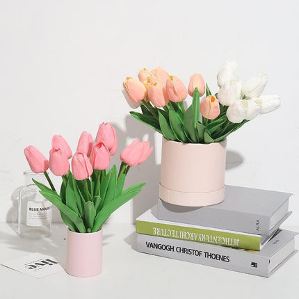 10PCS Round Flower Paper Boxes Hug Bucket Packaging Box Gift Storage Boxes Decor