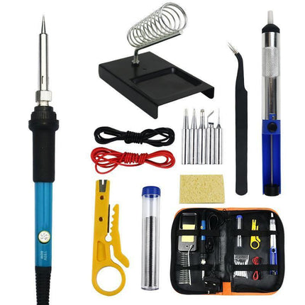 15IN1 Soldering Iron Kit 60W Electric Welding Tool Adjustable Temperature NEW - Aimall