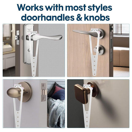 2PCS Pet Door Blocker Room Prevent Dogs From Entering Cat Elastic Cat Free Access Adjustable