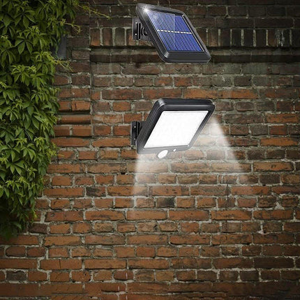 Solar Powered 56 LED Motion Sensor Wall Light 100 COB Indoor Outdoor Garden Lamp