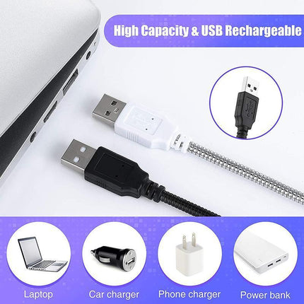 Flexible USB 10 LED Light Lamp for Keyboard Reading Notebook Laptop - Aimall