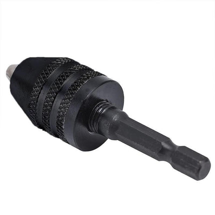 1/4" Keyless Chuck Conversion Hex Shank Adapter Drill Bit Quick Change Driver HG - Aimall