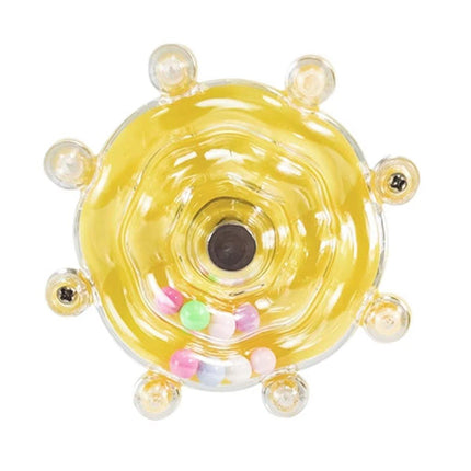 Interactive Parrot Spinning Wheel Stress Relief Toy for Small Birds Durable