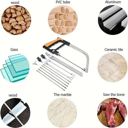 12PCS Mini Hand Saw Multifunction Tool Set for Wood Tile and Plastic Cutting
