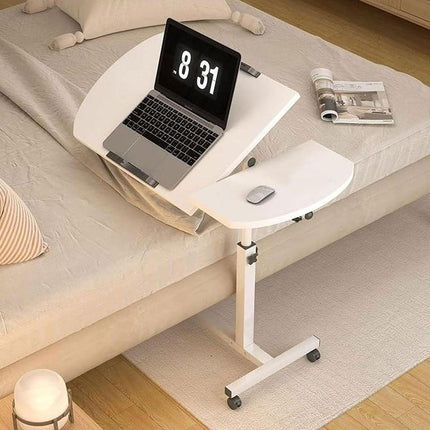 Adjustable Folding Computer Desk Stand Floor-Standing Movable Bedside Table