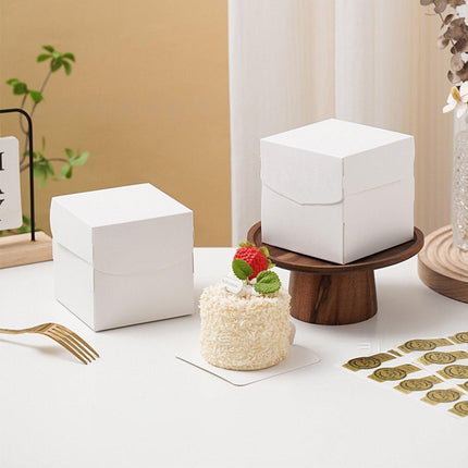 3 Inch Pastry Mousse Cake Packing Box Dessert French Pastry Cut Baking Box