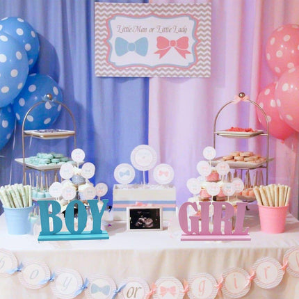 Wooden Baby Shower Party Decorations Gender Reveal Centerpieces Newborn Crafts
